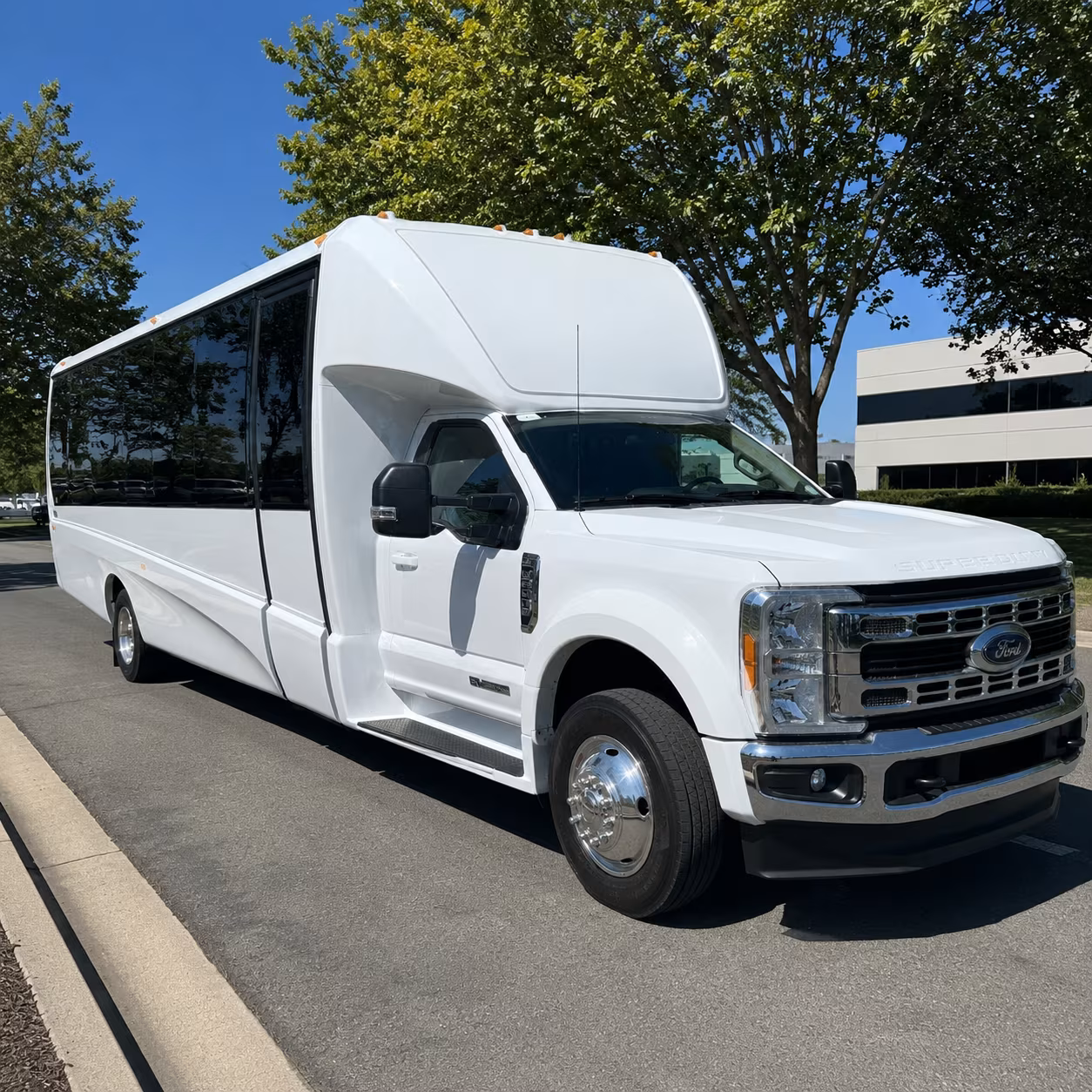 Cary Airport Shuttle & Transportation party bus exterior