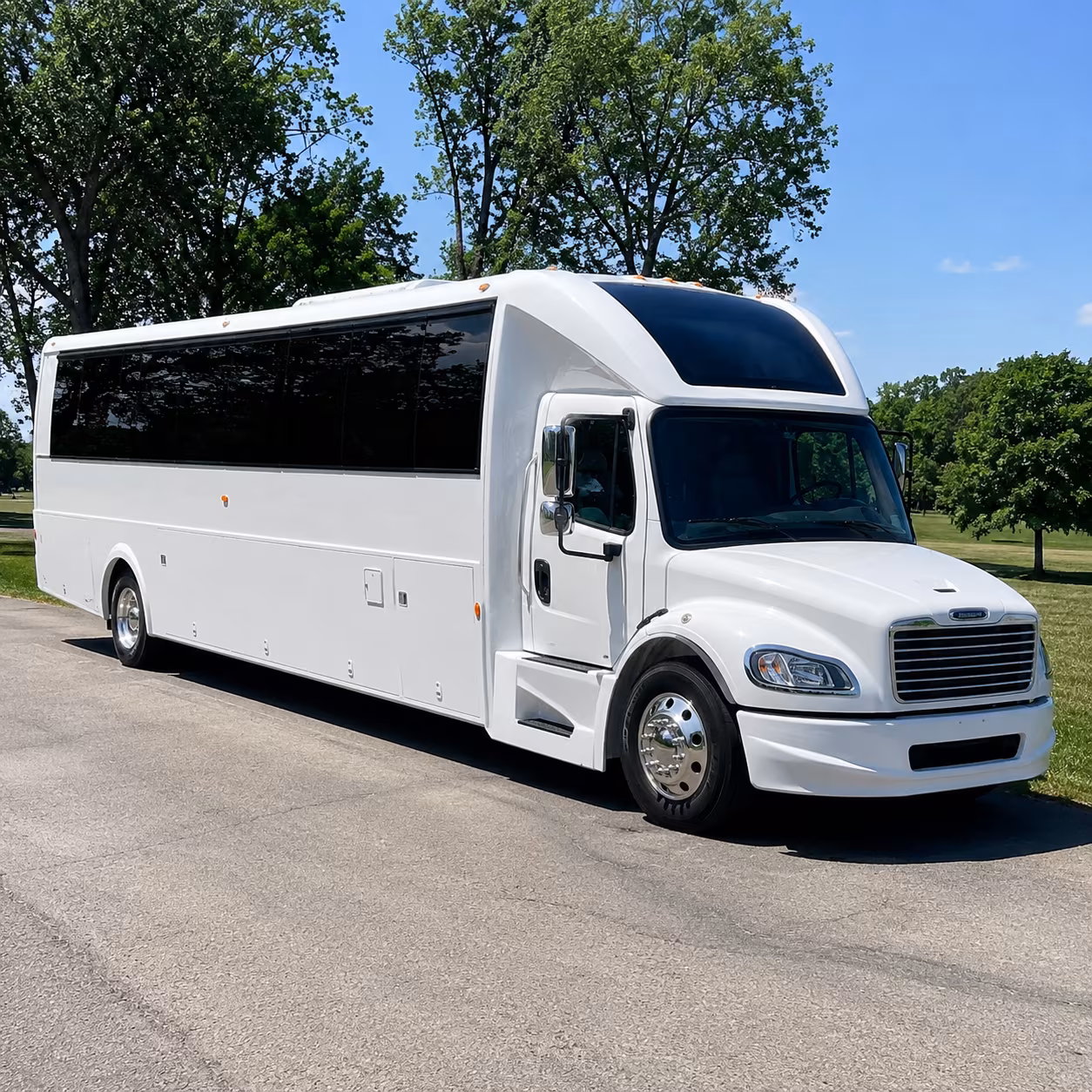 Cary Bachelor & Bachelorette Transportation party bus exterior