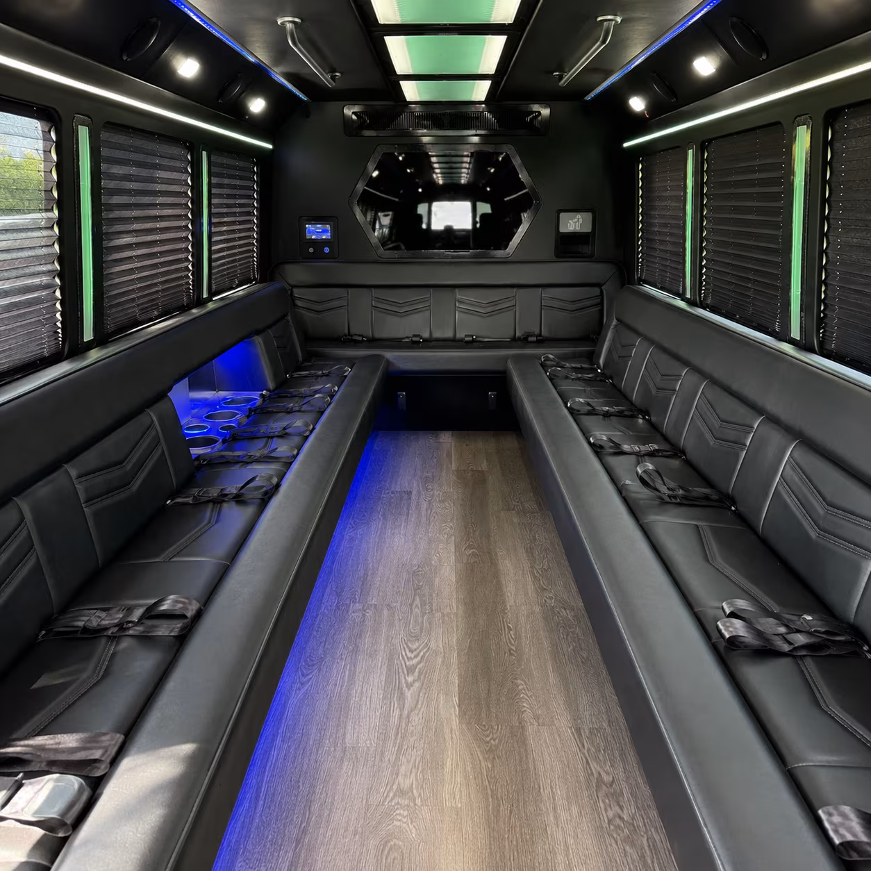 Cary Bachelor & Bachelorette Transportation party bus exterior