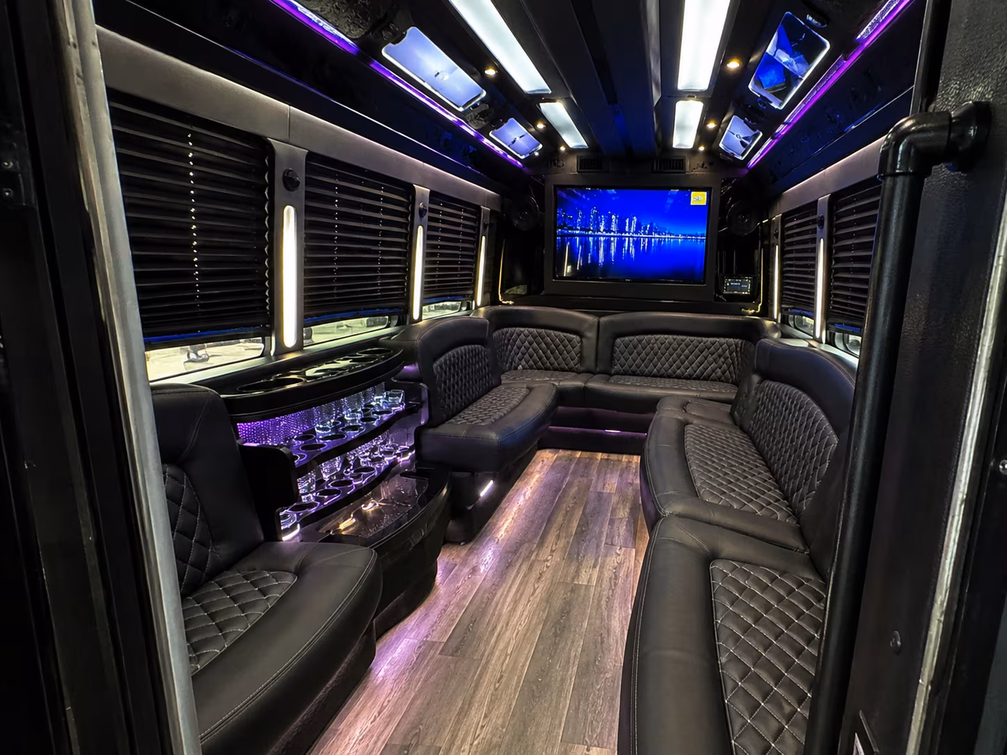 Cary Birthday, Sweet 16, & Quinceañera Transportation party bus exterior