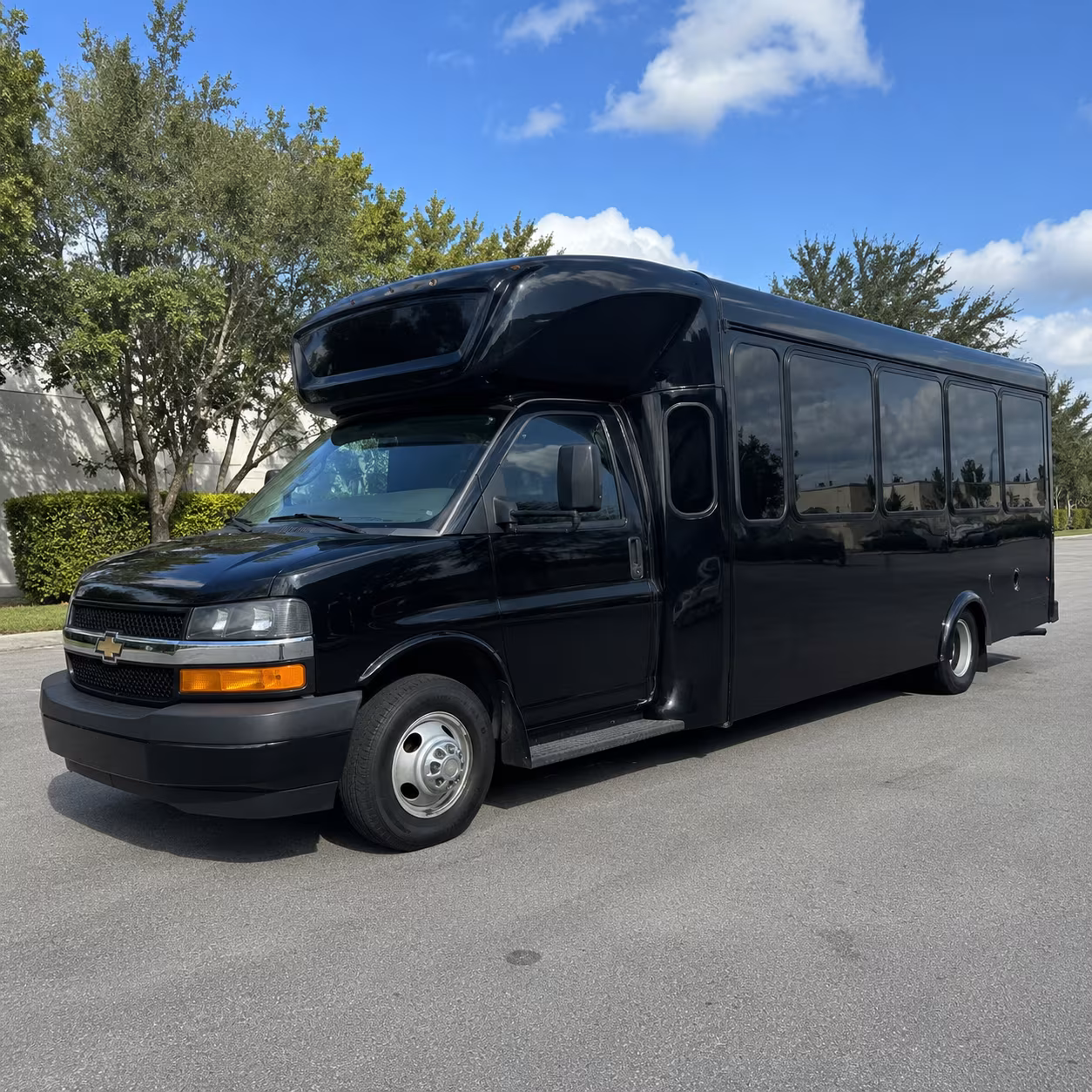 Cary Birthday, Sweet 16, & Quinceañera Transportation party bus exterior