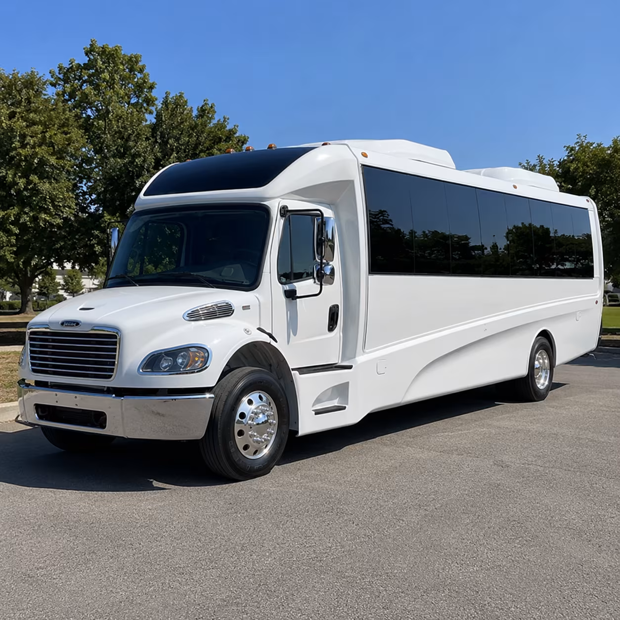 Cary Corporate Transportation party bus exterior
