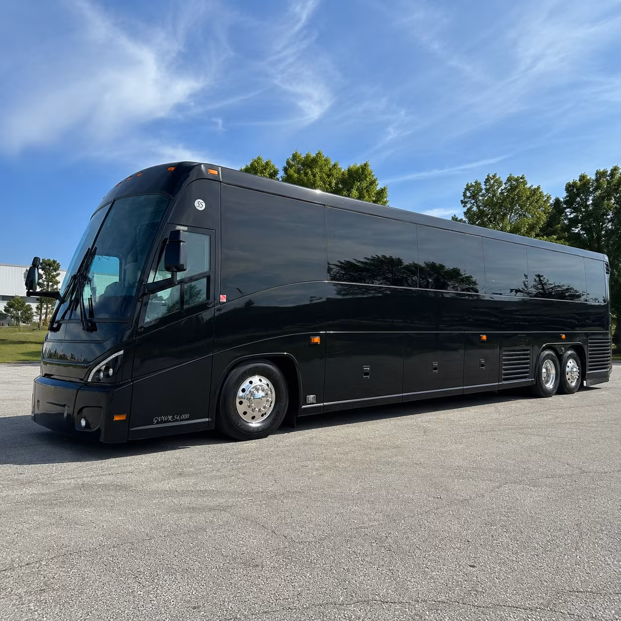 Cary Corporate Transportation party bus exterior