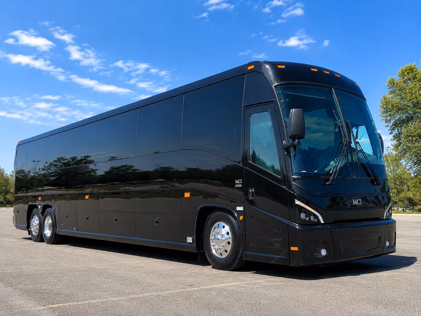 Cary School Event Transportation party bus exterior