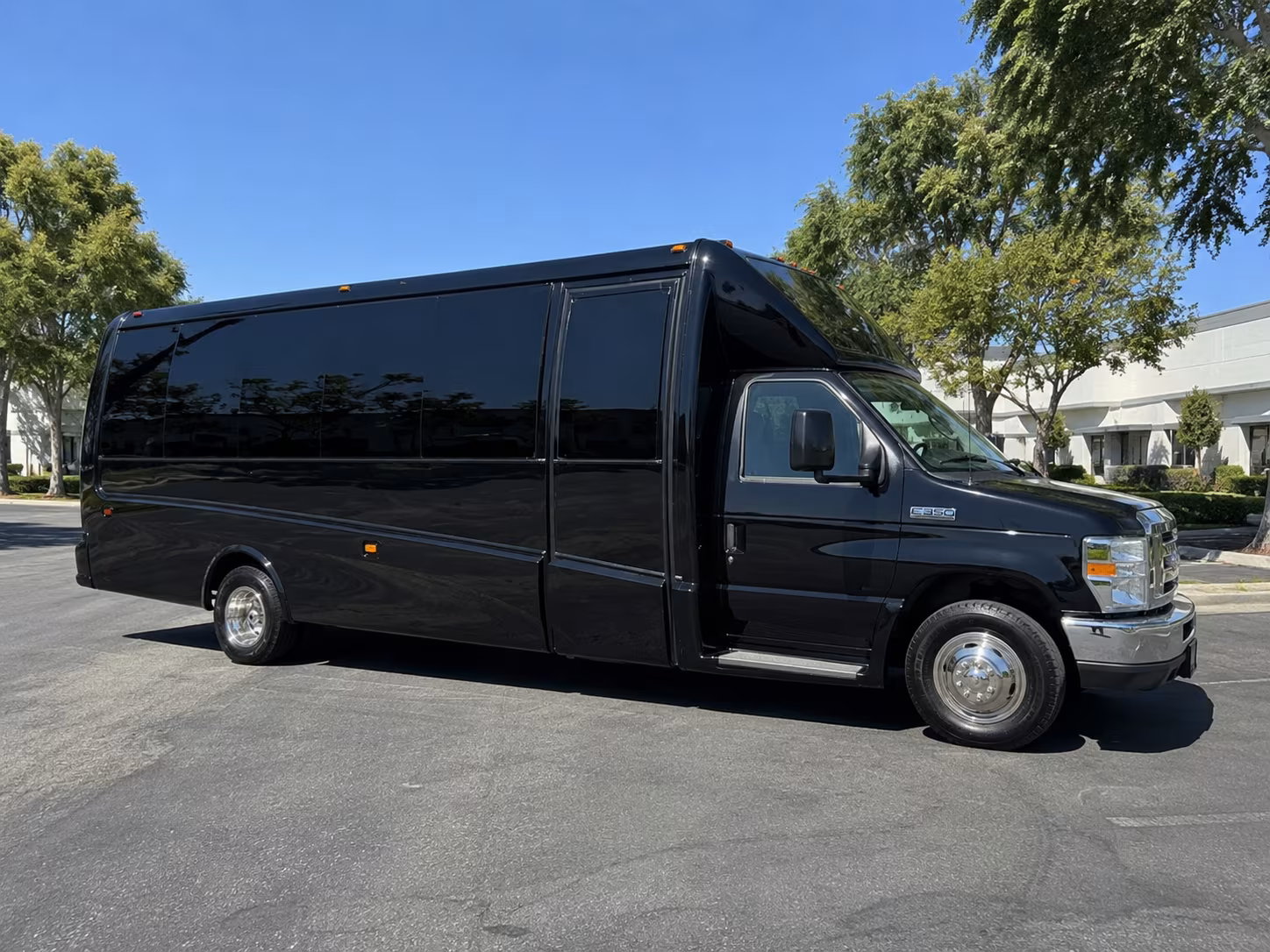 Cary Sporting Event Transportation party bus exterior