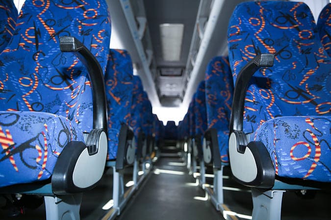 Fayetteville 47-56 Passenger Charter Buses Interior